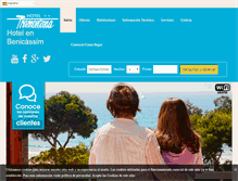 Tablet Screenshot of hoteltramontana.com